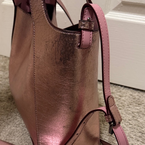 Authentic Stella Mccartney Metallic Pink Tote Bag with Wallet - Picture 4 of 5